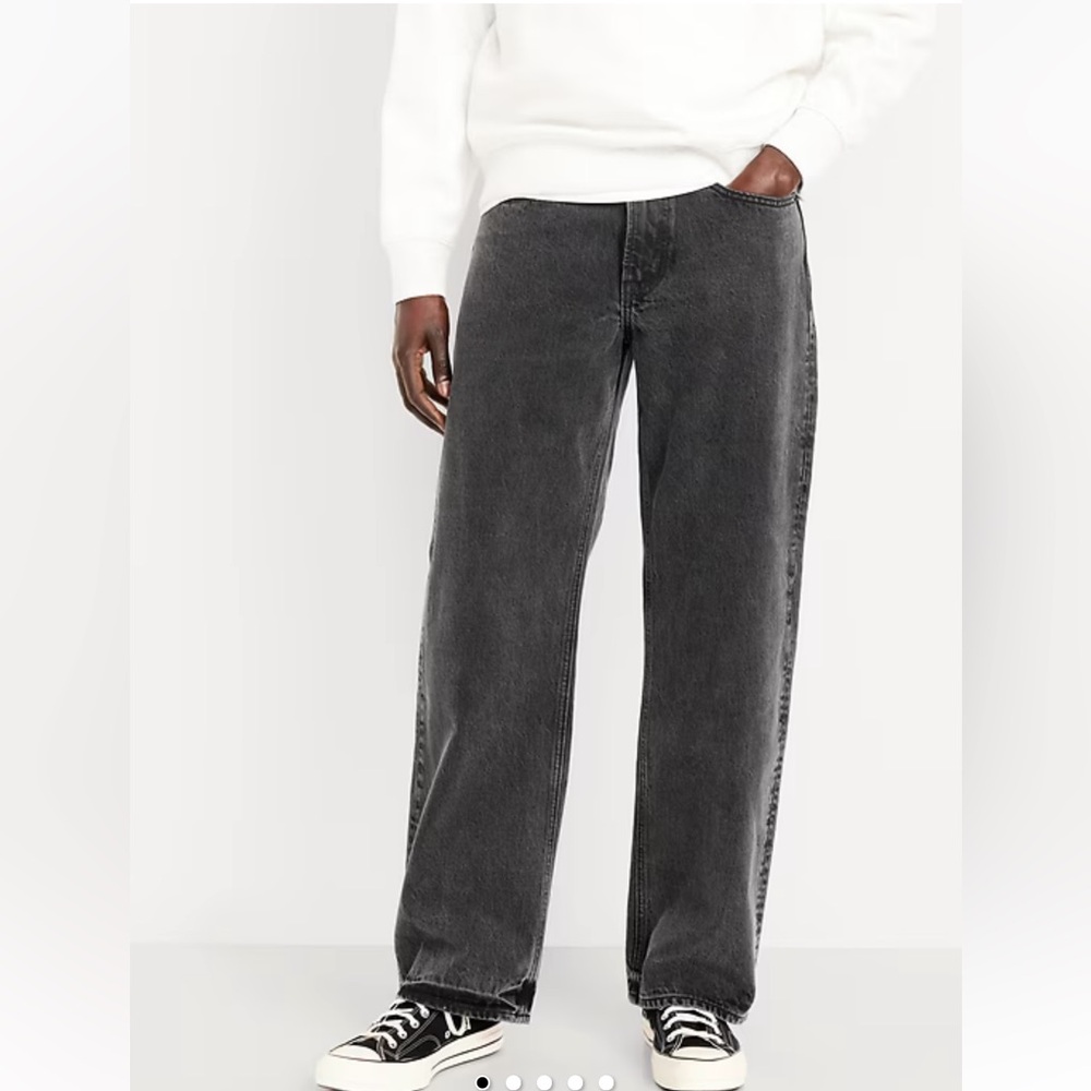 Old Navy Men's Black 90s Baggy Jeans